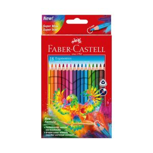 Faber-Castell Моливи Triangular, 18 цвята