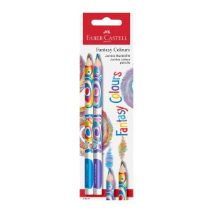 Faber-Castell Молив Fantasy, Jumbo, многоцветен, 2 броя блистер
