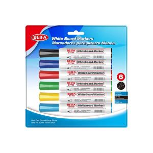 Beifa Борд маркер за бяла дъска BY700-C401, комплект от 6 цвята