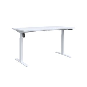 Електрическо бюро RFG Light Pro, с регулируема височина, 1200 x 700 x 710-1190 mm, ПДЧ 25 mm, бял плот, бели метални крака