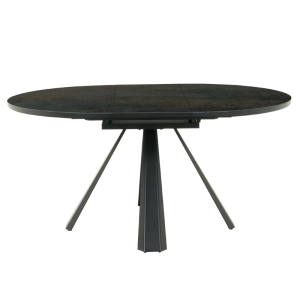 Разтегателна трапезна маса DOMINIK - черна