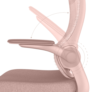 Ергономичен стол BAKU - светлорозов