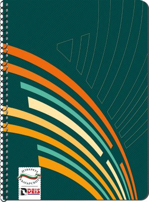 Бележник Deis 10х14 cm, тв.корици, спир, стил 2023