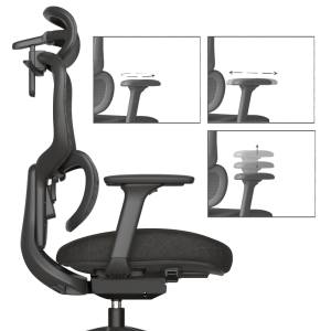 Ергономичен стол LERIK - черен