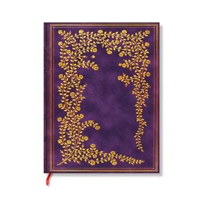 Paperblanks Тефтер New York Rose, Midi, широки редове, мека корица, 88 листа