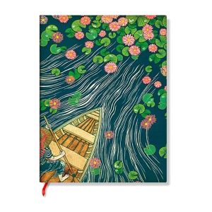 Paperblanks Тефтер Lotus River, Ultra, широки редове, мека корица, 88 листа