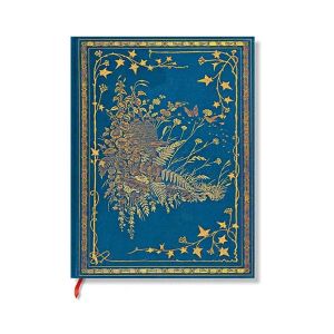Paperblanks Тефтер Les Papillons, Midi, широки редове, твърда корица, 72 листа