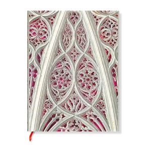 Paperblanks Тефтер Duomo di Milano, Burgundy, Ultra, широки редове, мека корица, 88 листа