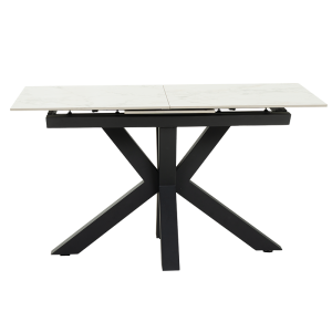 Разтегателна трапезна маса STARGARD - бял гланц