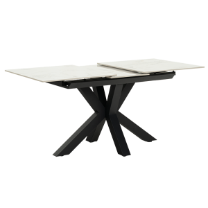 Разтегателна трапезна маса STARGARD - бял гланц