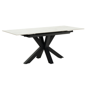 Разтегателна трапезна маса STARGARD - бял гланц