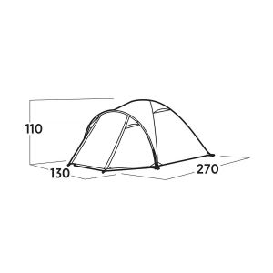Палатка Easy Camp Setesdal 2, двуместна, 270 х 130 х 110 cm