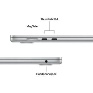 Лаптоп Apple Macbook Air, 15'', IPS, M4 WQXGA, 512 GB SSD, 16 GB RAM, сребрист