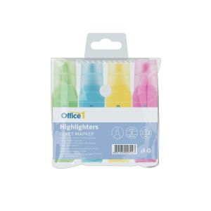 Office 1 Текст маркер HY13A, 4 цвята