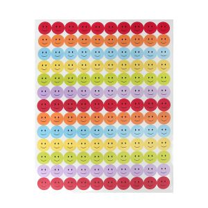 Office 1 Самозалепващи се стикери Усмивки, 650 броя