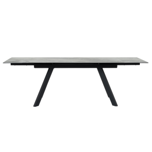 Разтегателна трапезна маса BARCIN - сив / кафяв