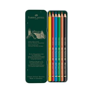 Faber-Castell Молив Polychromos, 6 цвята
