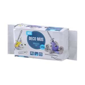 Глина за моделиране Sazio Deco Mus, 500 g, бяла