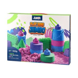 Комплект кинетичен пясък Junior Play Sand, замък, 1000 g