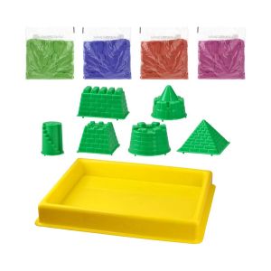 Комплект кинетичен пясък Junior Play Sand, замък, 1000 g