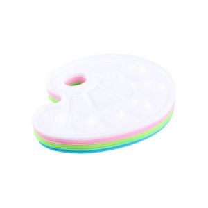 Палитра за рисуване Statovac Leni, кръгла, PVC, асорти, 1 брой