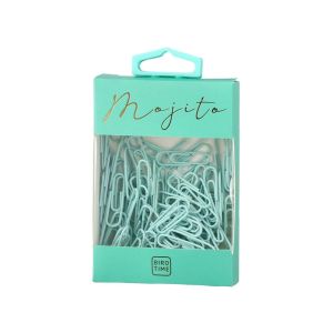 Кламери Biro Time Angelite, 28 mm, мента, 100 броя