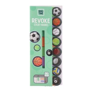 Самозалепващи се индекси Biro Time Revoke, футбол, 8 вида х 20 листа