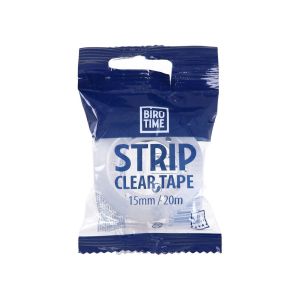 Тиксо Biro Time Strip, 15 mm х 20 m, безцветно