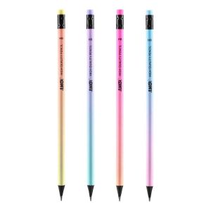 Молив Junior Evelyn, HB, с гума, пастелни цветове, асорти, 1 брой