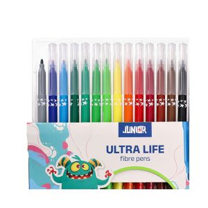 Флумастери Junior Ultra Life, дълготрайни, 18 цвята