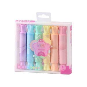 Текст маркер Sazio Boos, бонбони, двоен, 6 цвята