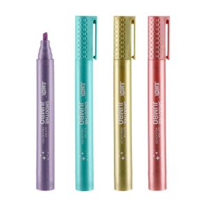 Текст маркер Junior Smoothie, металик, асорти, 1 брой