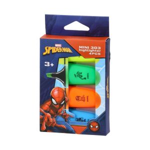 Текст маркер Best Buy 303 Mini, Спайдърмен, 4 пастелни цвята