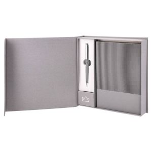 Комплект тефтер и химикалка Empire Regent, сиви