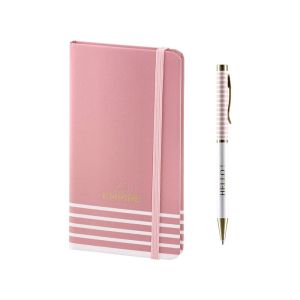 Комплект тефтер и химикалка Empire Meave, розови