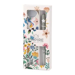 Комплект химикалка и калъф Empire Burgeon, бели