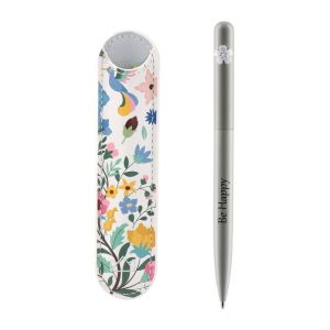 Комплект химикалка и калъф Empire Burgeon, бели