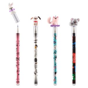 Химикалка Sazio Mistic, животни, изтриваема, 0.5 mm, асорти, 1 брой