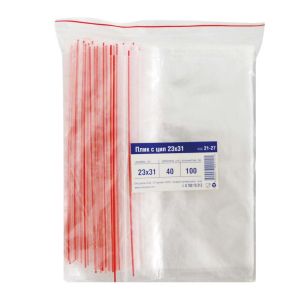 Плик с цип 23x31 cm, оп 100