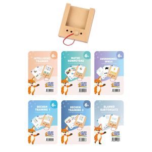 Стартов комплект Puncho - 6 комплекта образователни карти, с включена кутия, над 6 години