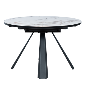 Разтегателна трапезна маса DOMINIK - бяла