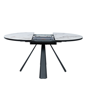 Разтегателна трапезна маса DOMINIK - бяла