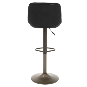 Бар стол PORUS - черно злато