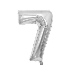 Балон Festa, цифра 7, 81 cm, сребрист