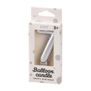 Свещ за торта Festa, цифра 7, сребриста