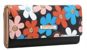 Портфейл Nicole Lee, 19x10x3.5 cm, ЧЕРЕН