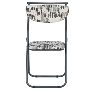 Сгъваем стол SATER - черен-бял