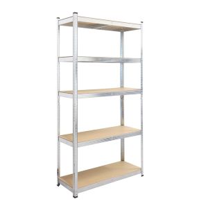 Стелаж RFG, метален, с 5 рафта, 900 х 300 х 2460 mm, MDF, до 200 kg