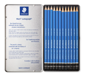 Кoмплект моливи Staedtler Mars Lumograph, 12бр soft