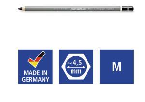 Въгленови моливи Staedtler Mars Lumograph, 3бр+четка